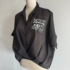 S-Deer Blouse, NWOT, Size L